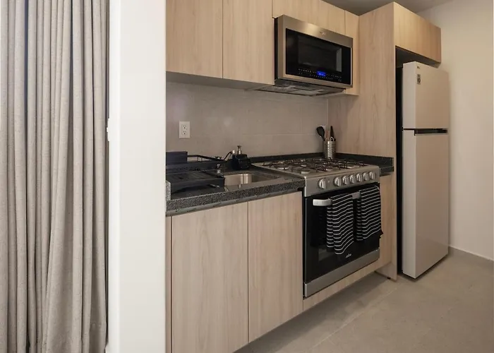 Refined Spacious Studio, Ac, Balcony, Pool & Gym Mexiko-Stadt