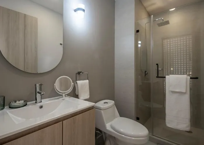 Refined Spacious Studio, Ac, Balcony, Pool & Gym Apartment Mexiko-Stadt